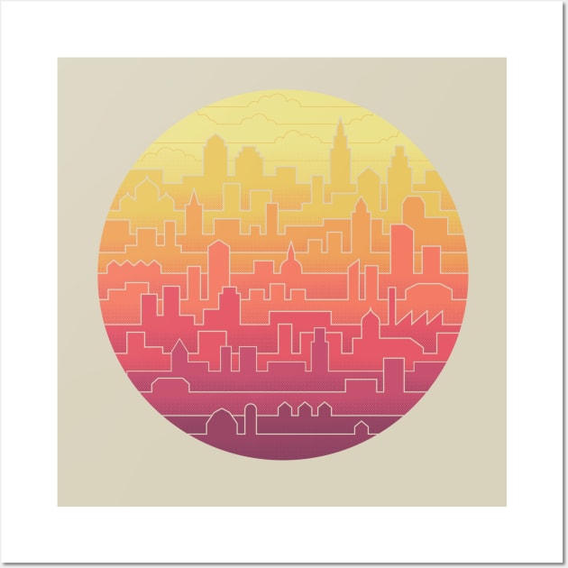 Skyline Wall Art by Thepapercrane